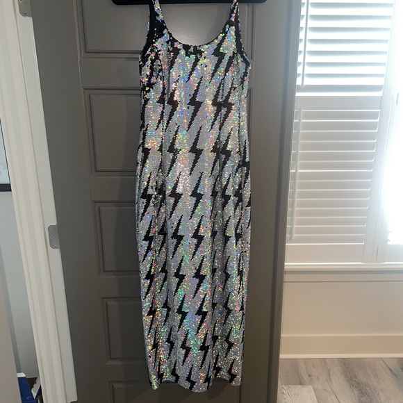 Any Old Iron iridescent sequin lightning bolt gown - Picture 14 of 16